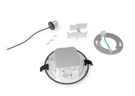 Commercial Electric 3-in-1 Universal Installation 4 in. White Integrated LED Recessed Light with Selectable Color Temperature, (1-Pack)