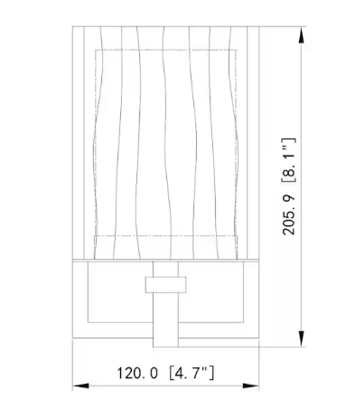 Grayson 4.75 in. 1-Light Modern Gold Wall Sconce with Clear - Etched Opal Glass Shade and No Bulb Included