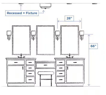 Progress Lighting Gather Collection 36 in. 5-Light Brushed Nickel Etched Glass Traditional Bathroom Vanity Light