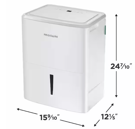 Frigidaire 50 pt. 4500 sq. ft. Dehumidifier with Bucket in. White