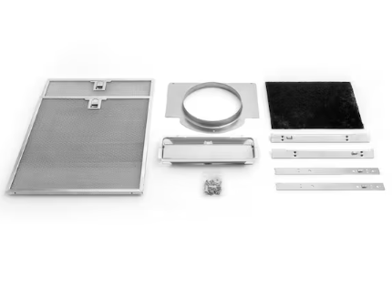 Vissani Caprelo 30 in. 320 CFM Convertible Under Cabinet Range Hood in Stainless Steel with LED Lighting and Charcoal Filter