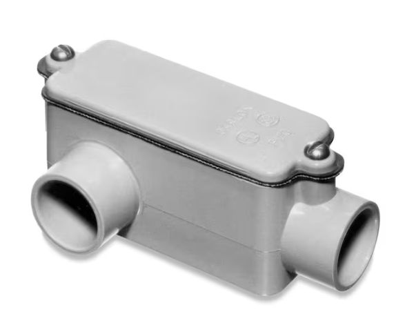 Carlon 1 in. Sch. 40 and 80 Electrical PVC Type-LR Conduit Body (E985F-4-HD)