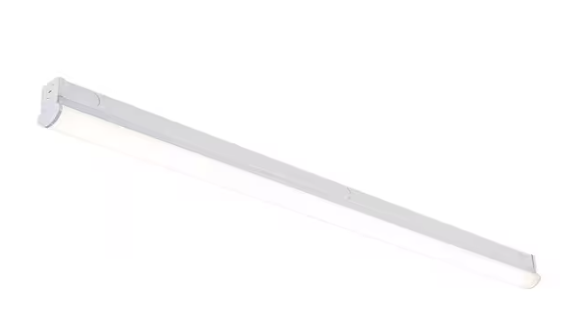 Commercial Electric 4 ft. Garage Workshop LED White Strip Light Fixture 3600LM 40W 120V Bright White 4000K Hardwire Non-Dimmable