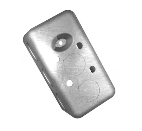 Steel City 1-Gang 4 in. 2-1/8 in. D New Work Metal Utility Box (5837112-25R)