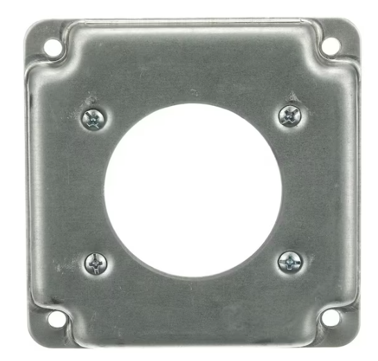 1/2 in. Raised 4in. Square Cover For 30 or 50 Amp Receptacle (RS13-10R)