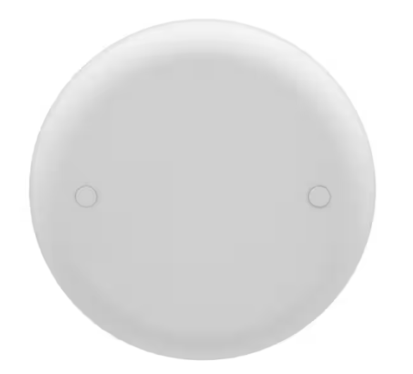 Carlon 4 in. White Non-Metallic Round Blank Electrical Ceiling Box Cover (CPC4WH)