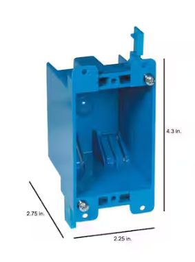 Carlon 1-Gang 14 cu. in. Electrical PVC Old Work Electrical Switch and Outlet Box (B114RB)