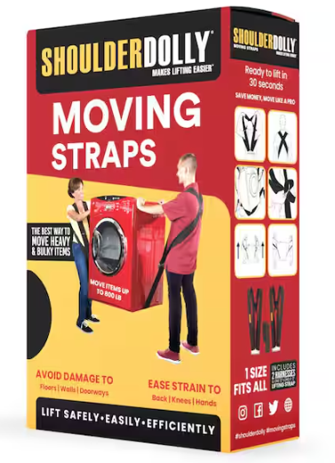 SHOULDER DOLLY ShoulderDolly 12 ft L x 5 in. W Moving Straps for items up to 800 Lb