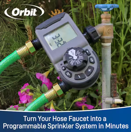 Orbit 2-Outlet Programmable Hose Watering Timer Sprinkler Timer