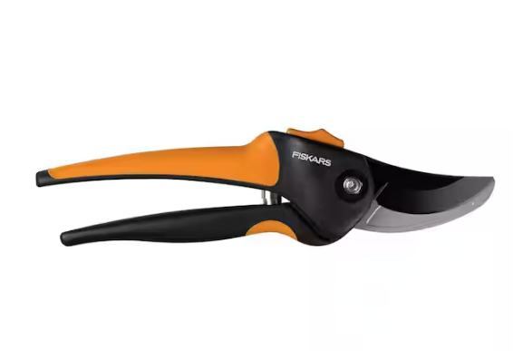 Fiskars 3/4 in. Cut Capacity 9.4 in. Steel Blade Bypass Pruning Shears with SoftGrip Handles