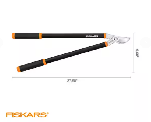 Fiskars 1-3/4in. Cut Capacity Forged Steel Blade, 28 in. Bypass Lopper with SoftGrip Handles
