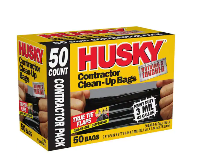 Husky 42 Gal. Contractor Bags (50-Count)