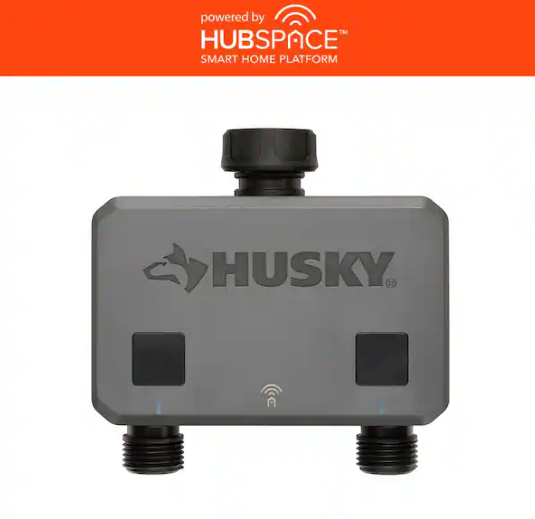 Husky Smart Watering Timer for Irrigation and Sprinklers Powered by Hubspace