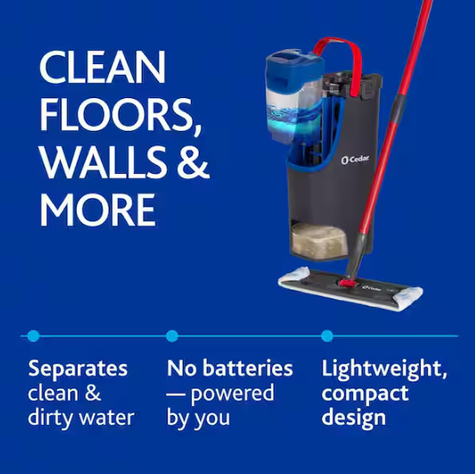 O-Cedar H2prO Microfiber Flat Mop System