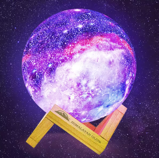 Himalayan Glow- Galaxy Lamp 5.9 in. Tall, 16 Colors LED Light Table Lamp, Remote and Touch Control