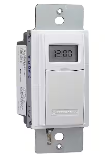 Intermatic 15 Amp 7-Day Indoor In-Wall Astronomic Digital Timer, White