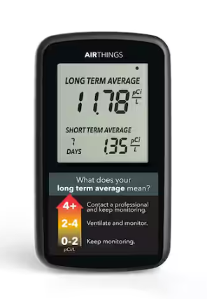 Airthings Battery Operated Digital Radon Detector