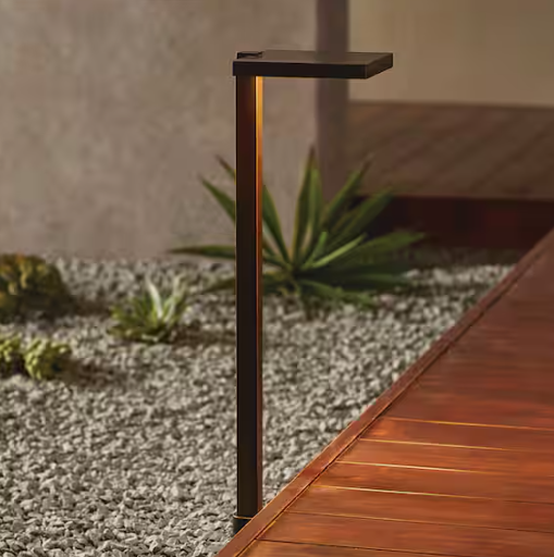 Hampton Bay Glenwood 151 Lumen Oil Rubbed Bronze Integrated LED Low Voltage Outdoor Landscape Path Light