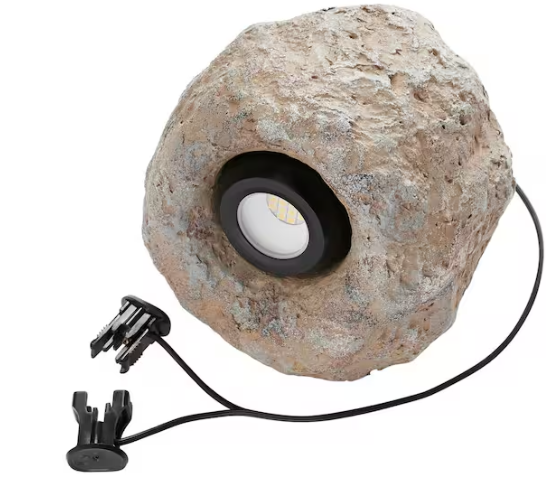 Hampton Bay 327 Lumen Low Voltage Integrated LED Specialty Weather Resistant Outdoor Rock Spot Light