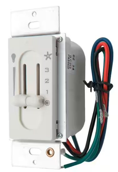 Hunter All-Fan 3-Speed Fan/Light Dual-Slide Ceiling Fan Switch