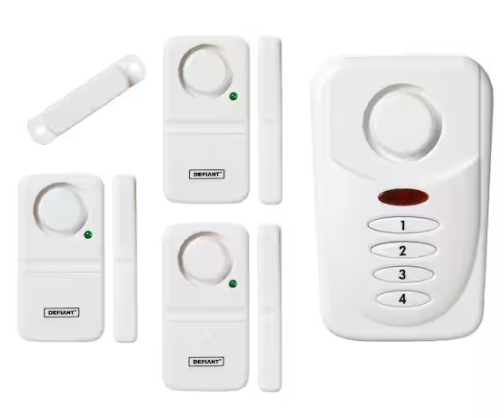 Defiant Wireless Home Security Door/Window Alarm Kit