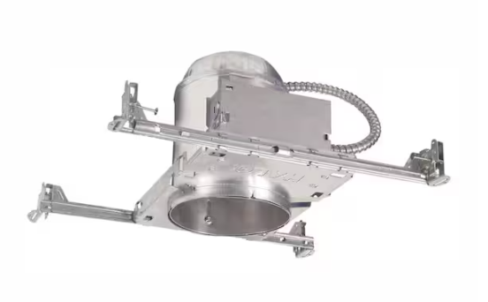 HALO H7 6 in. Aluminum Recessed Lighting Housing for New Construction/Remodel Ceiling, Insulation Contact, Air-Tite (6-Pack)
