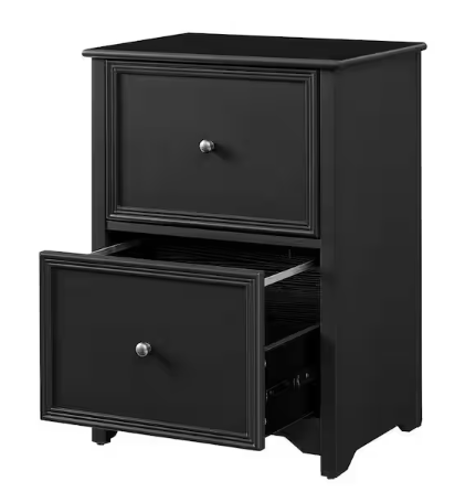 Home Decorators Collection Bradstone 2 Drawer Charcoal Black File Cabinet