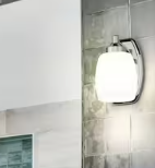 Shop Filament Design Kendrick 1-Light Chrome Wall Sconce with Matte Opal Glass Shade