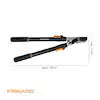 Fiskars 1-3/4 in. Cut Capacity Steel Blade, 25 in. - 37 in. Power-Lever Bypass Lopper with Extendable Handles