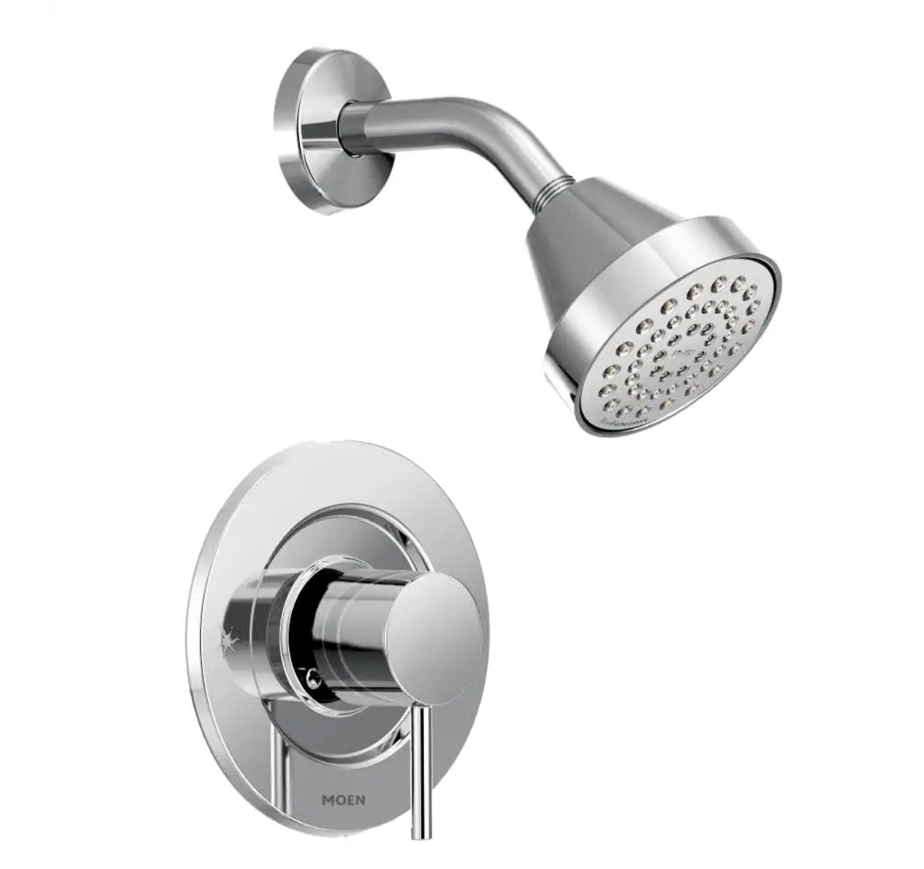 Moen - Align Single-Handle Posi-Temp Eco-Performance Shower Faucet Trim Kit in Chrome (Valve Not Included)