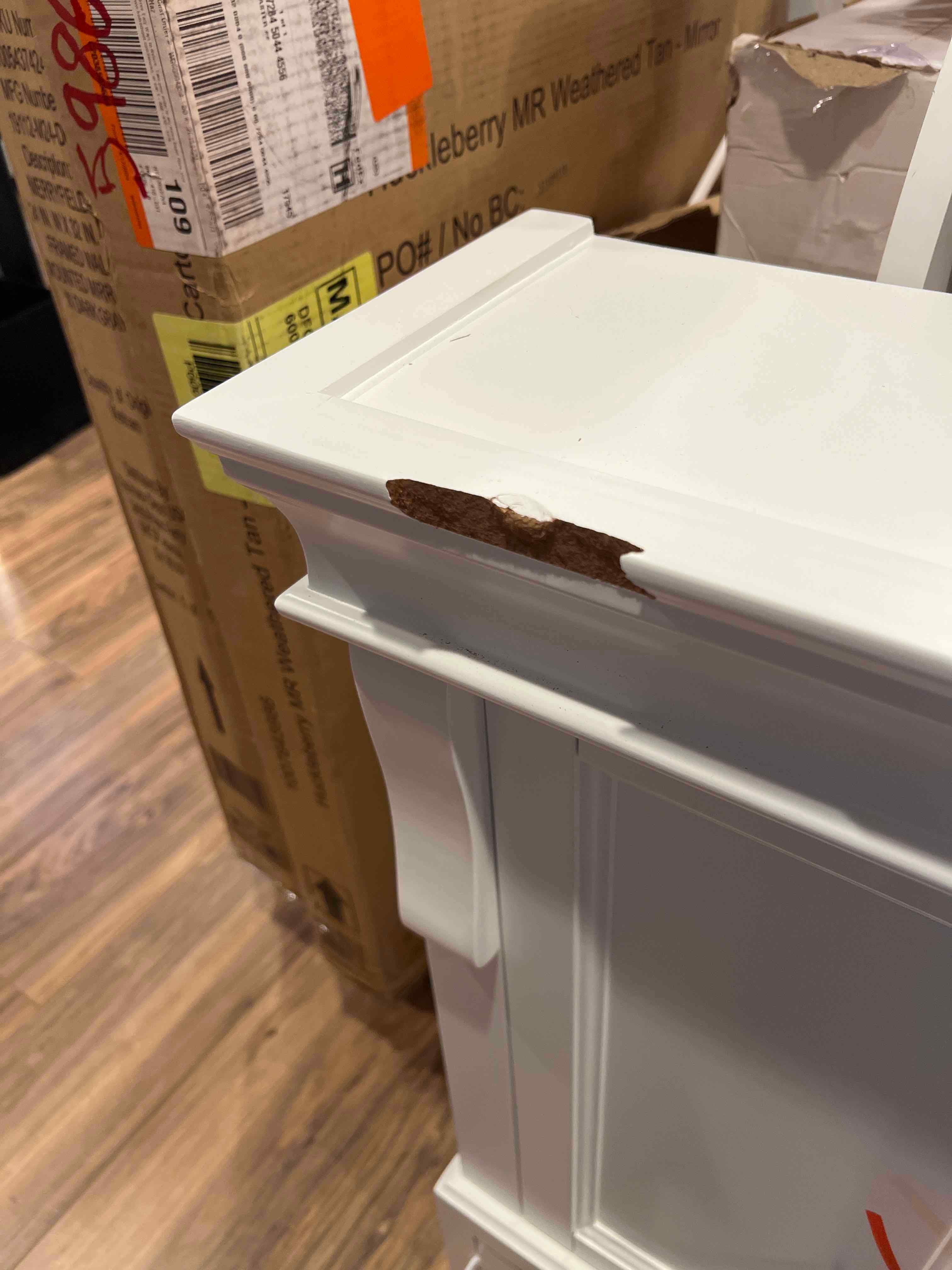 Naples 26.5 in. W x 8 in. D x 32.8 in. H Bathroom Storage Wall Cabinet in White