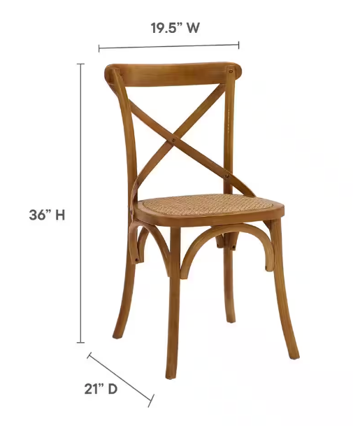 Modway - Gear Walnut Dining Side Chair