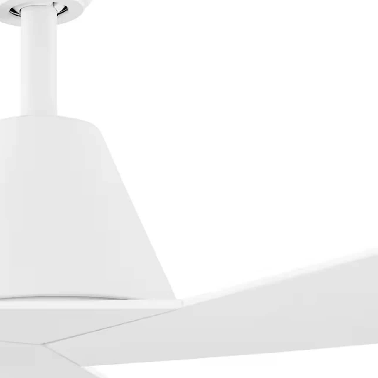 Easton 52 in. Indoor/Outdoor Matte White with Matte White Blades Ceiling Fan with Remote Included