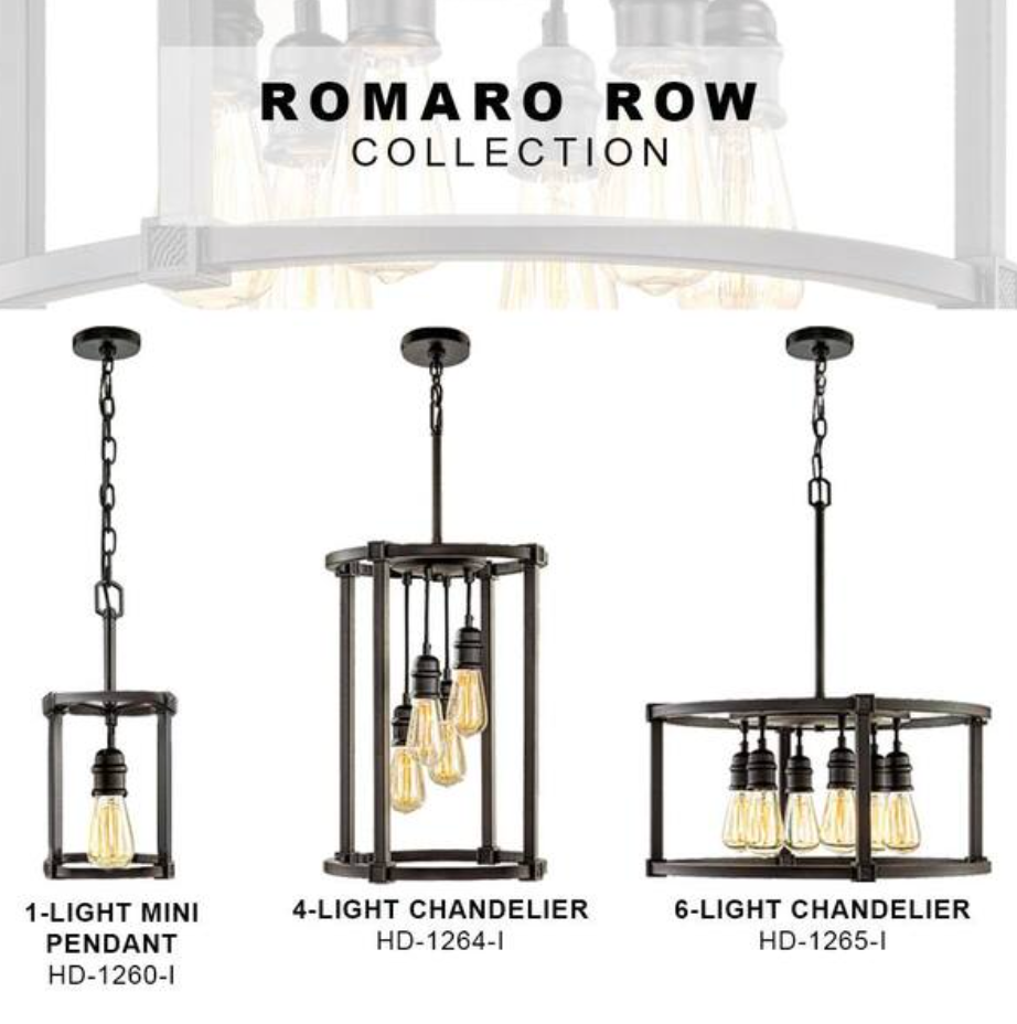 Romaro Row 1-Light Aged Bronze Pendant (Home Decorators Collection)