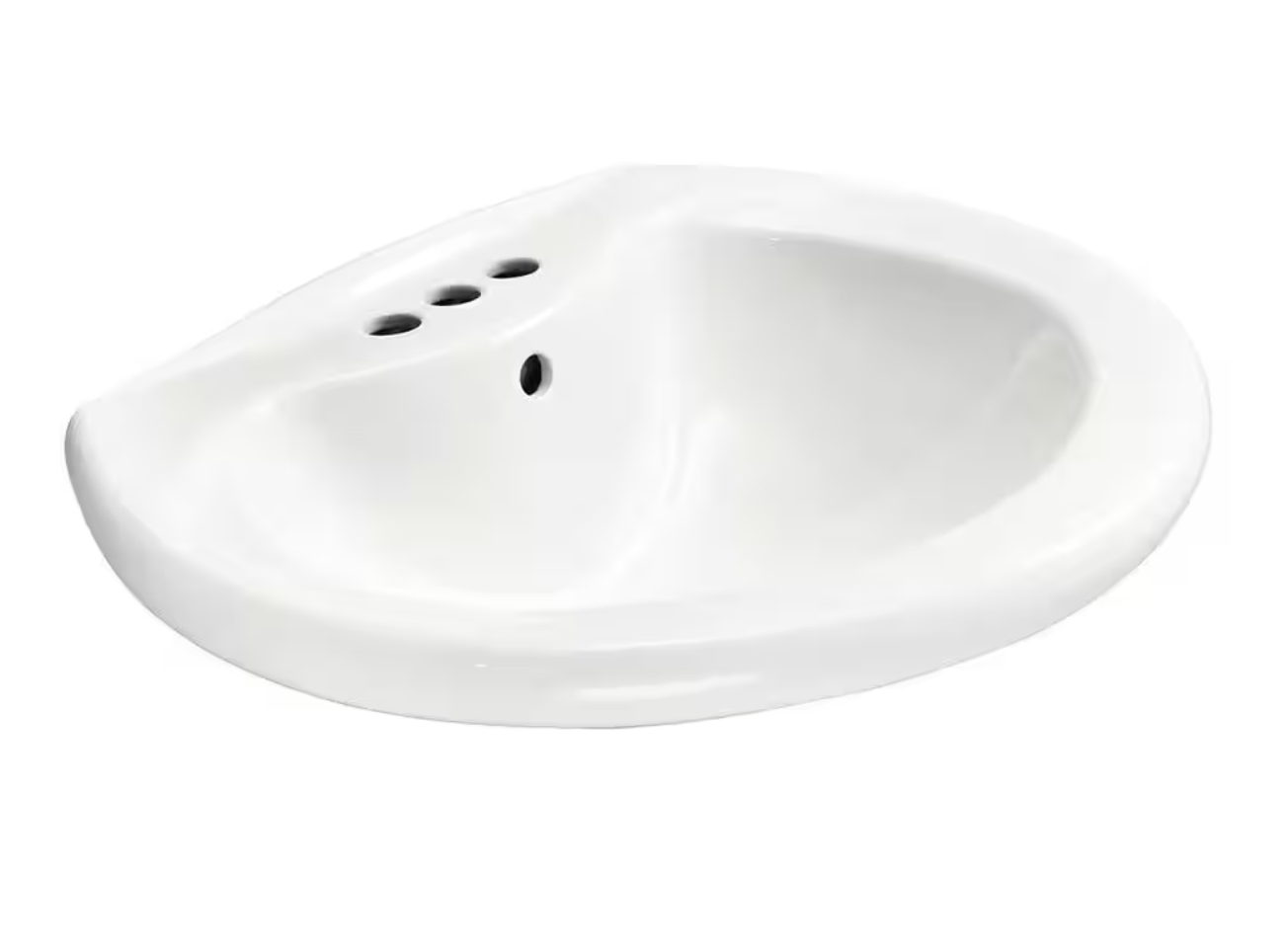 Shelburne 8.2 in. Pedestal Sink Basin in White Vitreous China (Glacier Bay) - Sink Only