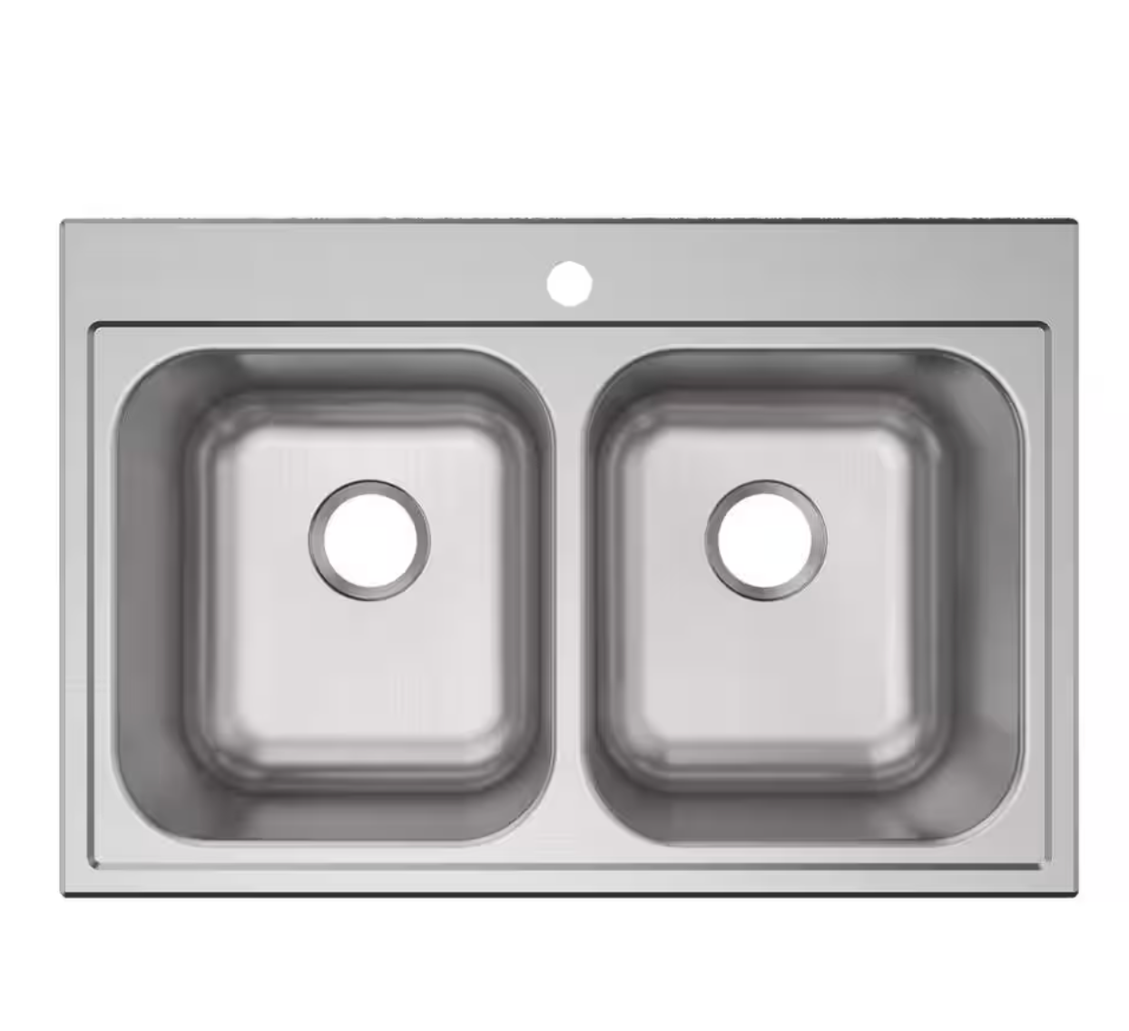 Parkway 33 in. Drop-in Single Bowl 20-Gauge Stainless Steel Kitchen Sink Only (Elkay)