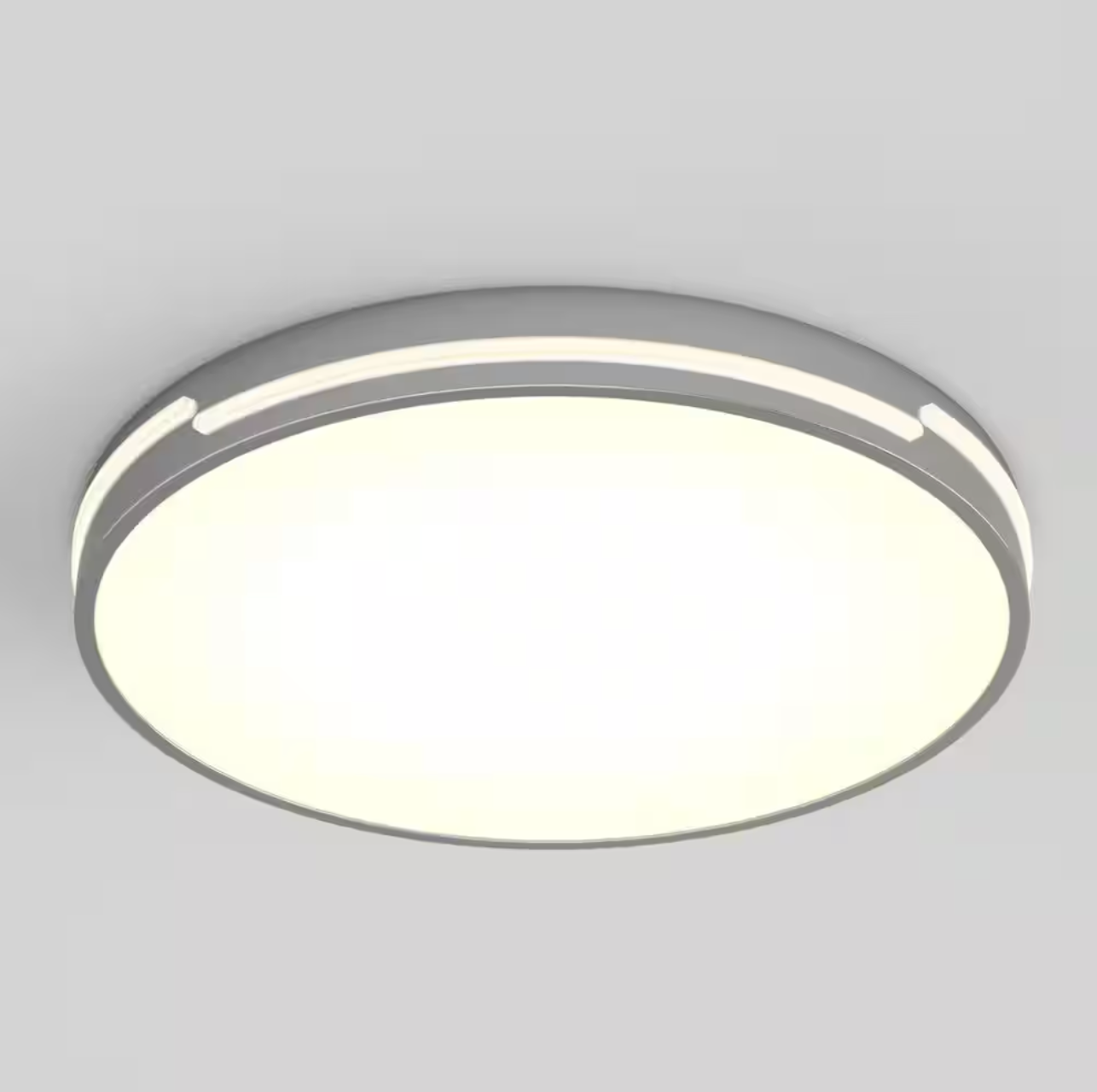 Delray 15 in. 1-Light Modern Chrome Integrated LED 5 CCT Flush Mount Ceiling Light Fixture for Kitchen or Bedroom