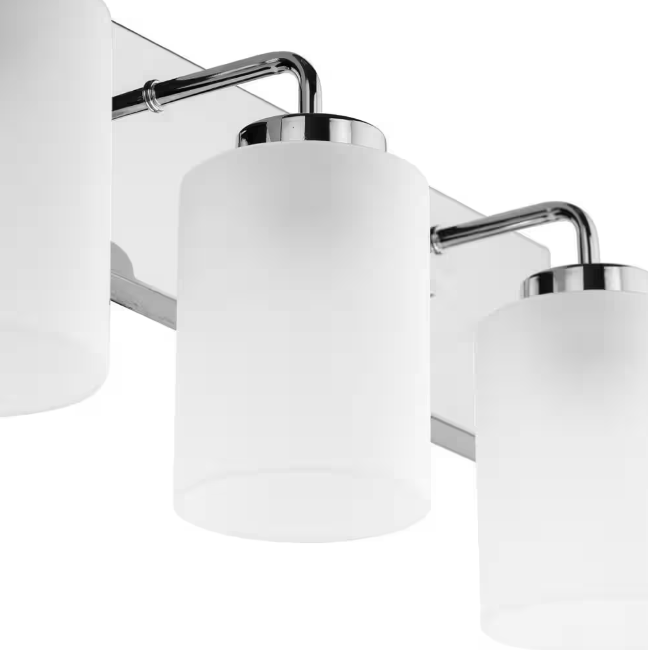 Merry Collection 24 in. 3-Light Polished Chrome and Etched Glass Transitional Style Bath Vanity Wall Light