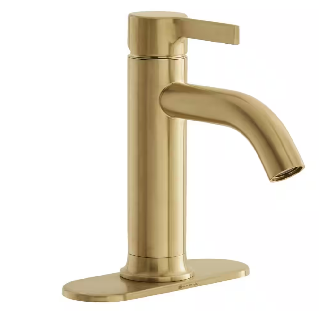 Glacier Bay Ryden Single Hole Single-Handle Bathroom Faucet in Brushed Gold