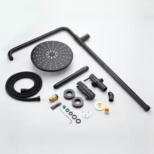 Modern 1-Handle 1-Spray Shower Faucet 1.8 GPM with Hand Shower in Oil Rubbed Bronze (Sumerian)