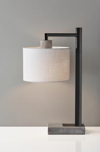 Devin 22.5 in. Black Table Lamp