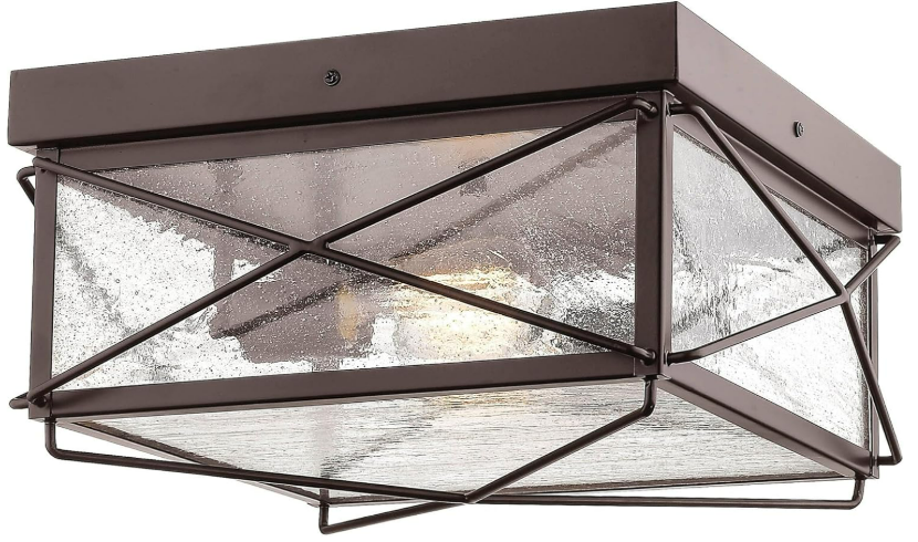 Millennium Lighting - Transitional 2-Light Semi-Flushmount Finish, Powder Coat Bronze