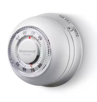 Round Non-Programmable Thermostat with 1H/1C Single Stage Heating and Cooling