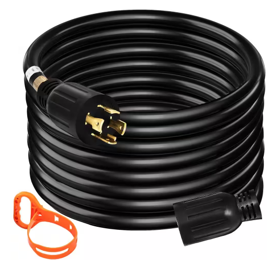 50 ft. Generator Extension Cord 250-Volt 30 Amp Generator Cord UL Listed Generator Power Cord with Twist Lock Connectors