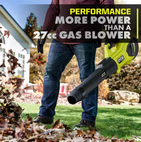 Ryobi - 40V HP Brushless 190 MPH 730 CFM Cordless Battery Jet Fan Leaf Blower (Tool Only)