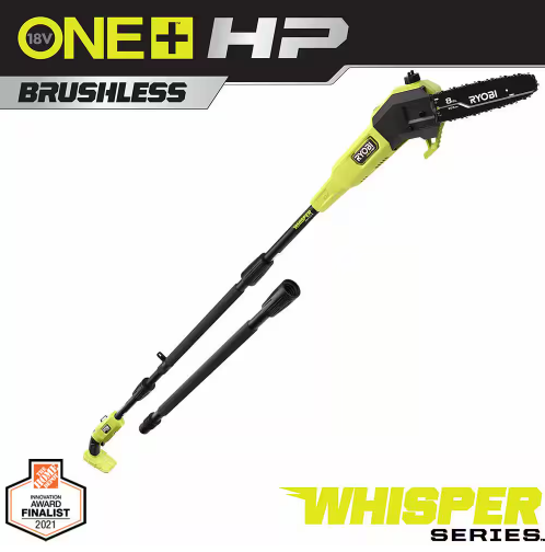 Ryobi - ONE+ HP 18V Brushless Whisper Series Cordless Battery 8 in. Pole Saw (Tool Only)