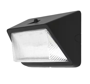 175W Equivalent Integrated LED Bronze Dusk to Dawn Commercial Refractor Wall Pack Light, 6500 Lumens, 4000K