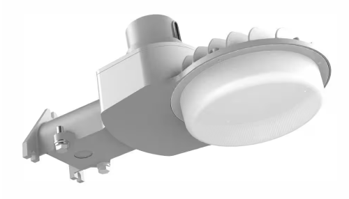 450-W Equivalent Integrated LED Gray Dusk to Dawn Outdoor Area Light, 7000 Lumens