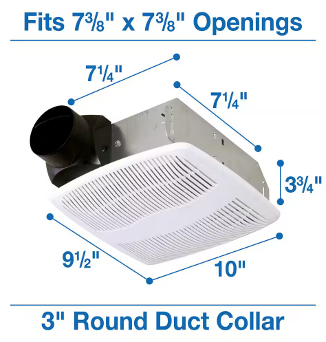 Air King - Advantage 50 CFM Ceiling Bathroom Exhaust Fan