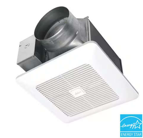 WhisperGreen Select Pick-A-Flow 110/130 or 150 CFM Quiet Exhaust Fan Flex-Z Fast Install bracket + 6 in. Duct Adapter